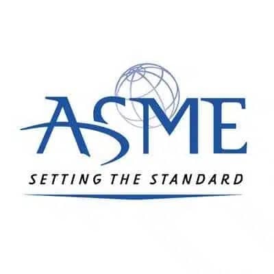 ASME certified — American Society of Mechanical Engineers